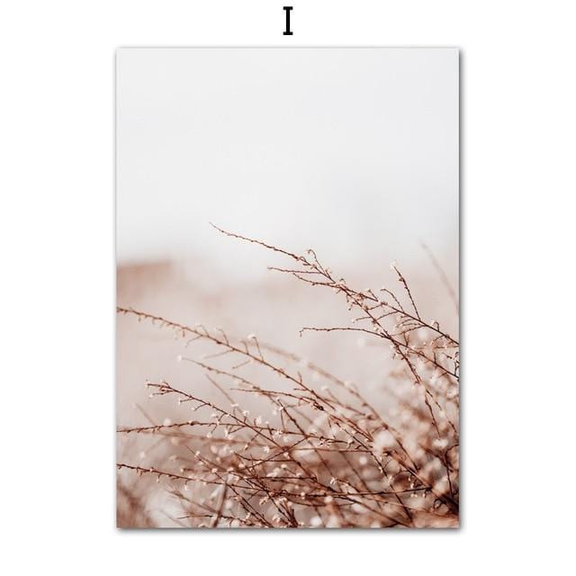 Farm Plant Flower Leaves Wheat Landscape Wall Art Canvas Painting Nordic Posters And Prints Wall Pictures For Living Room Decor