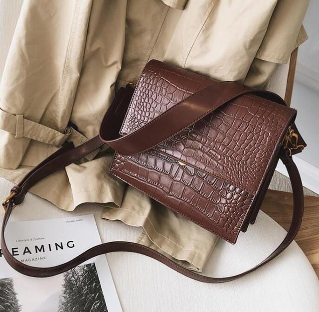 European Fashion Simple Women's Designer Handbag 2018 New Quality PU Leather Women Tote bag Alligator Shoulder Crossbody Bags