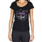 Purple Is Good Womens T-Shirt Black Birthday Gift 00485 - Black / Xs - Casual