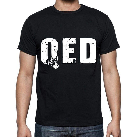Qed Men T Shirts Short Sleeve T Shirts Men Tee Shirts For Men Cotton Black 3 Letters - Casual