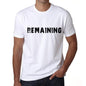 Remaining Mens T Shirt White Birthday Gift 00552 - White / Xs - Casual