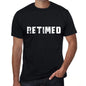 Retimed Mens T Shirt Black Birthday Gift 00555 - Black / Xs - Casual