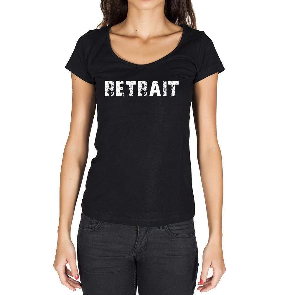 Retrait French Dictionary Womens Short Sleeve Round Neck T-Shirt 00010 - Casual