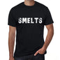 Smelts Mens Vintage T Shirt Black Birthday Gift 00554 - Black / Xs - Casual