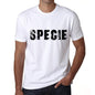 Specie Mens T Shirt White Birthday Gift 00552 - White / Xs - Casual