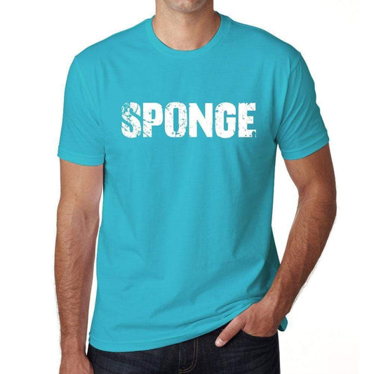 Sponge Mens Short Sleeve Round Neck T-Shirt 00020 - Blue / S - Casual