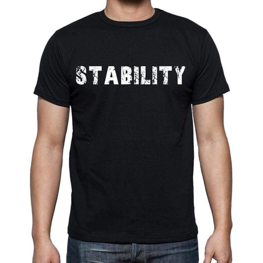 Stability Mens Short Sleeve Round Neck T-Shirt Black T-Shirt En