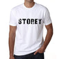 Storey Mens T Shirt White Birthday Gift 00552 - White / Xs - Casual