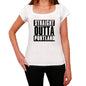 Straight Outta Portland Womens Short Sleeve Round Neck T-Shirt 00026 - White / Xs - Casual