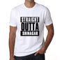 Straight Outta Srinagar Mens Short Sleeve Round Neck T-Shirt 00027 - White / S - Casual