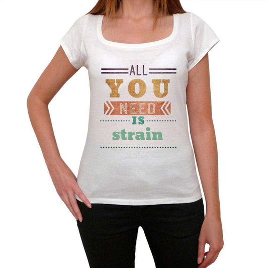 Strain Womens Short Sleeve Round Neck T-Shirt 00024 - Casual