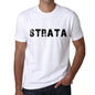 Strata Mens T Shirt White Birthday Gift 00552 - White / Xs - Casual