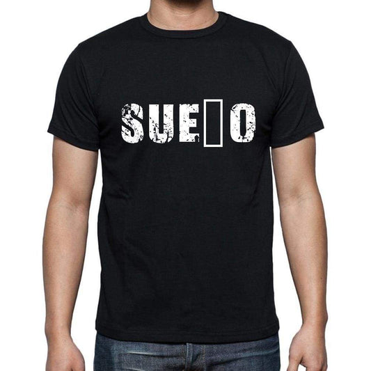 Sue±O Mens Short Sleeve Round Neck T-Shirt - Casual
