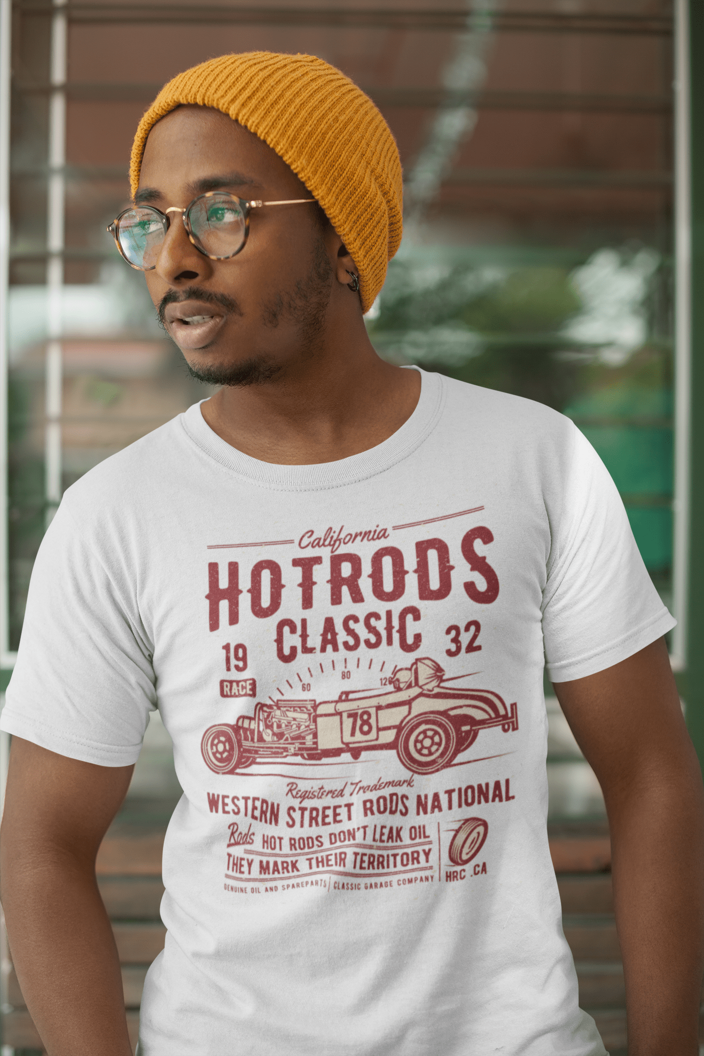 ULTRABASIC Men's T-Shirt California Hotrods Classic 1932 - Rods Race Tee Shirt