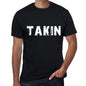 Takin Mens Retro T Shirt Black Birthday Gift 00553 - Black / Xs - Casual