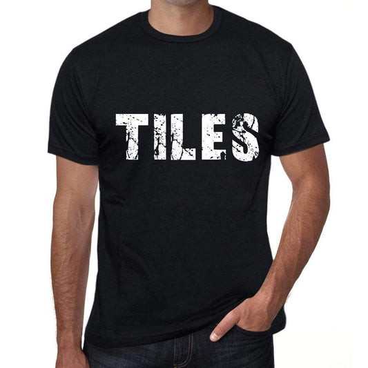 Tiles Mens Retro T Shirt Black Birthday Gift 00553 - Black / Xs - Casual