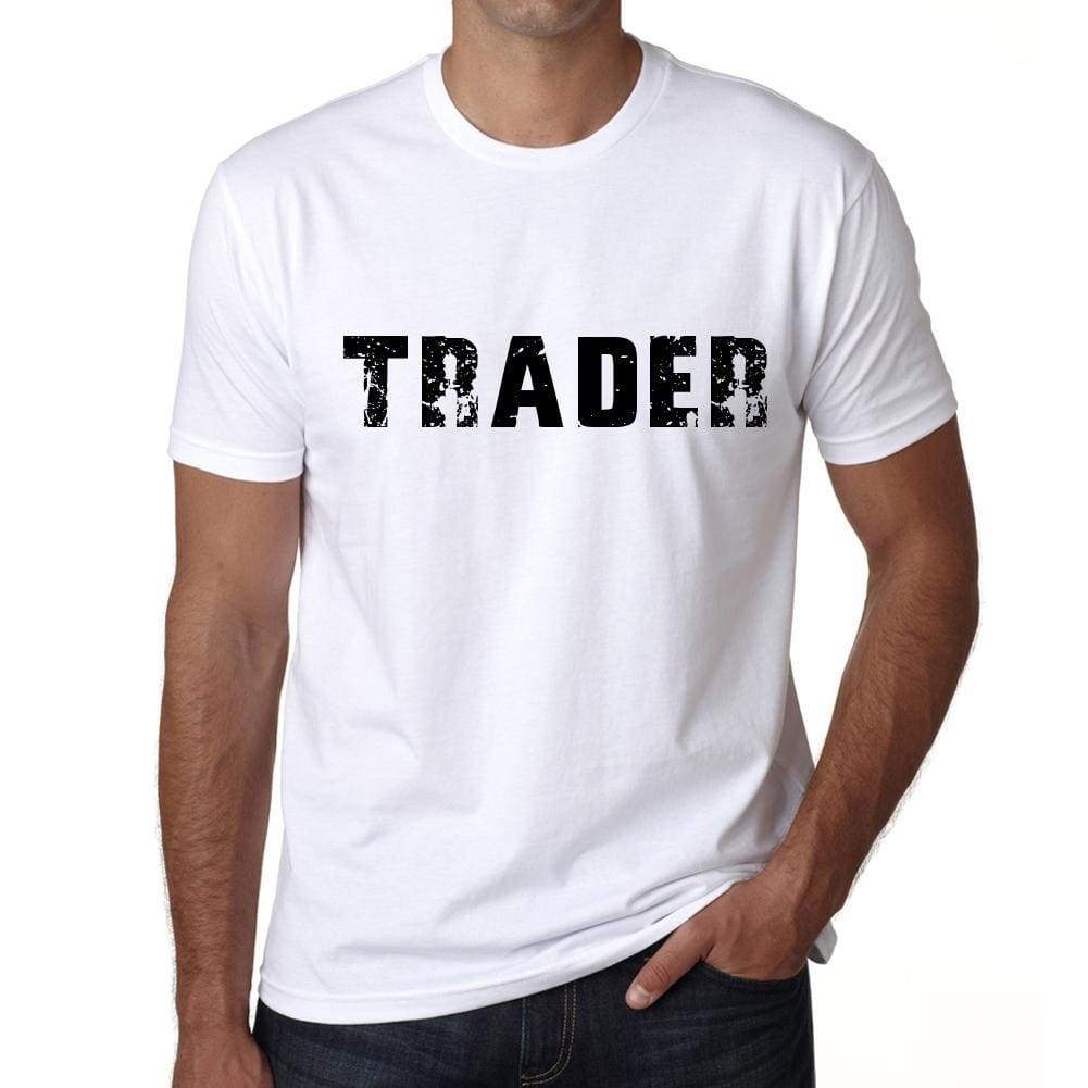 Trader Mens T Shirt White Birthday Gift 00552 - White / Xs - Casual