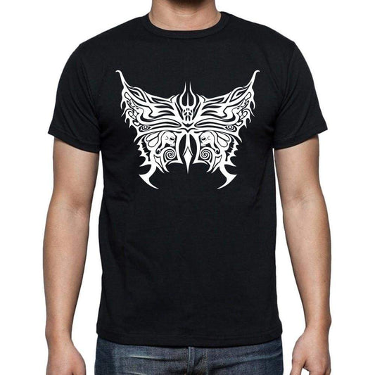 Tribal Butterfly Tattoo Black Gift T Shirt Mens Tee Black 00166