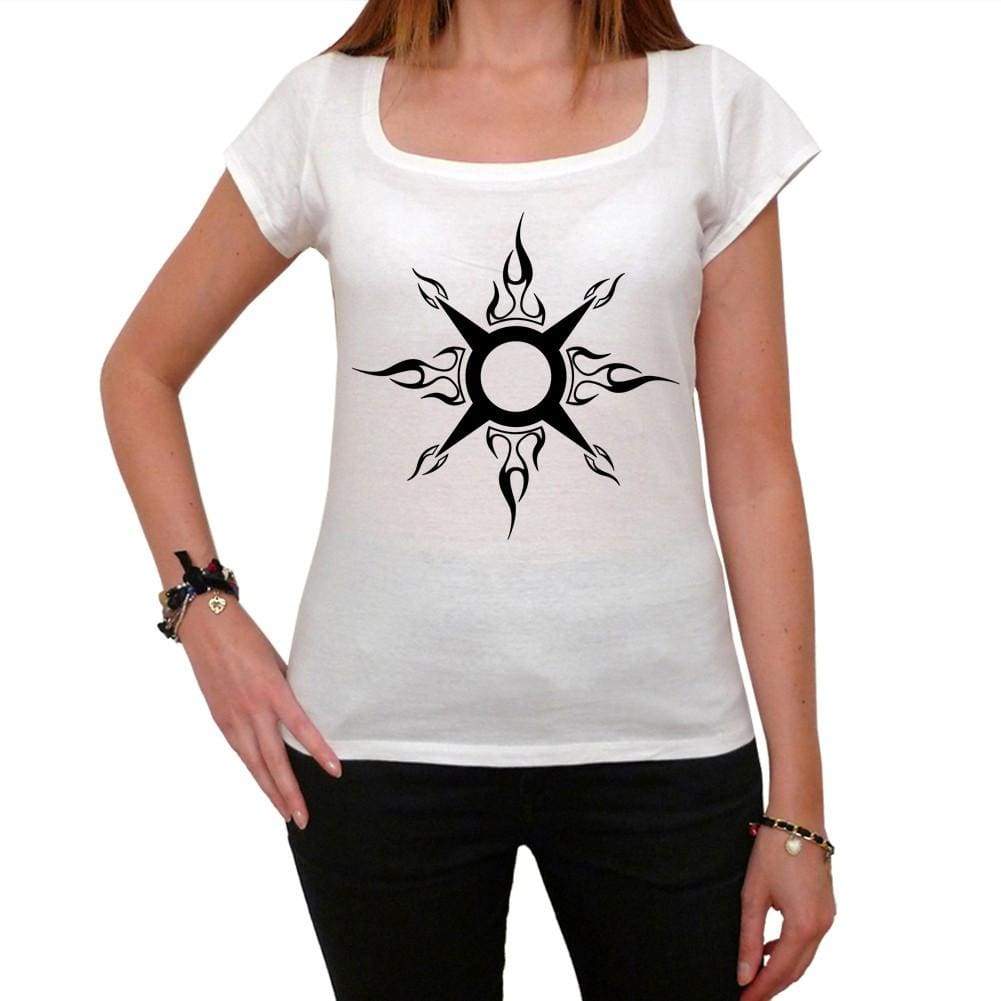 Tribal Key Tattoo Womens Short Sleeve Scoop Neck Tee 00161