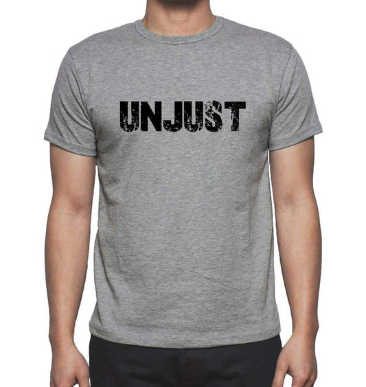 Unjuts Grey Mens Short Sleeve Round Neck T-Shirt 00018 - Grey / S - Casual