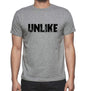 UNLIKE, Grey, <span>Men's</span> <span><span>Short Sleeve</span></span> <span>Round Neck</span> T-shirt 00018 - ULTRABASIC