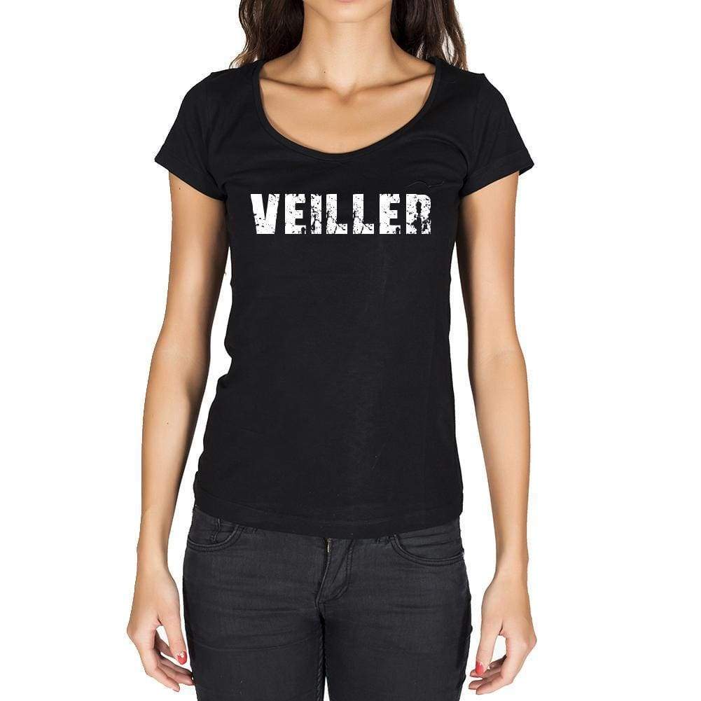 Veiller French Dictionary Womens Short Sleeve Round Neck T-Shirt 00010 - Casual