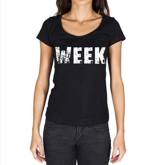Week Womens Short Sleeve Round Neck T-Shirt - Casual