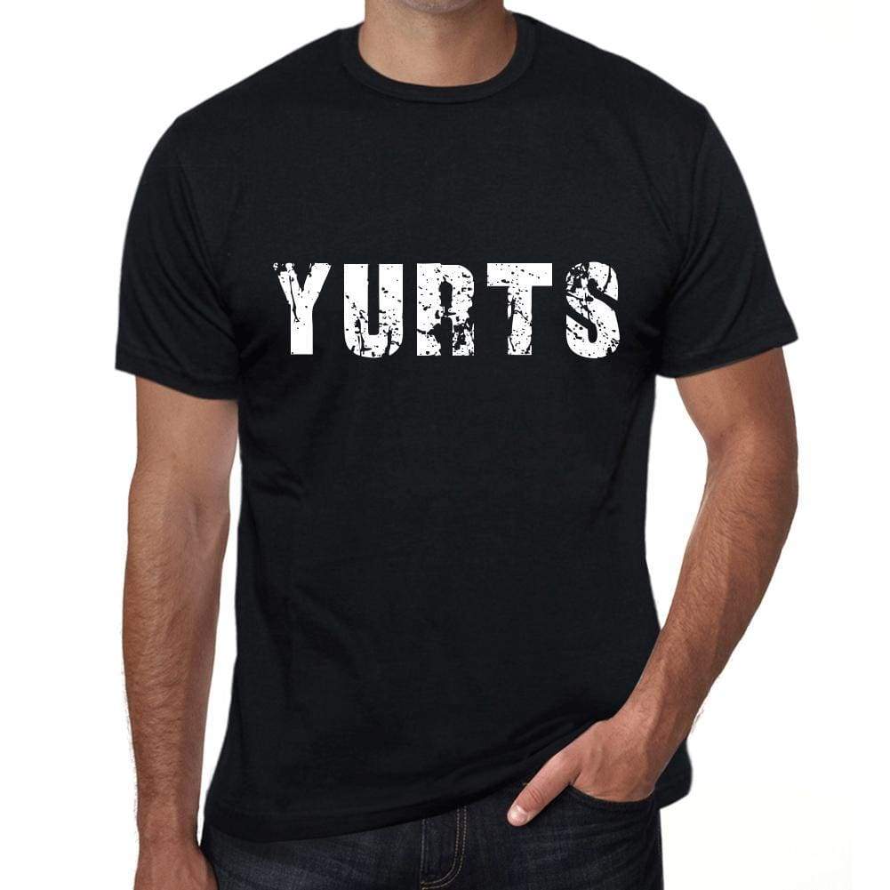 Yurts Mens Retro T Shirt Black Birthday Gift 00553 - Black / Xs - Casual