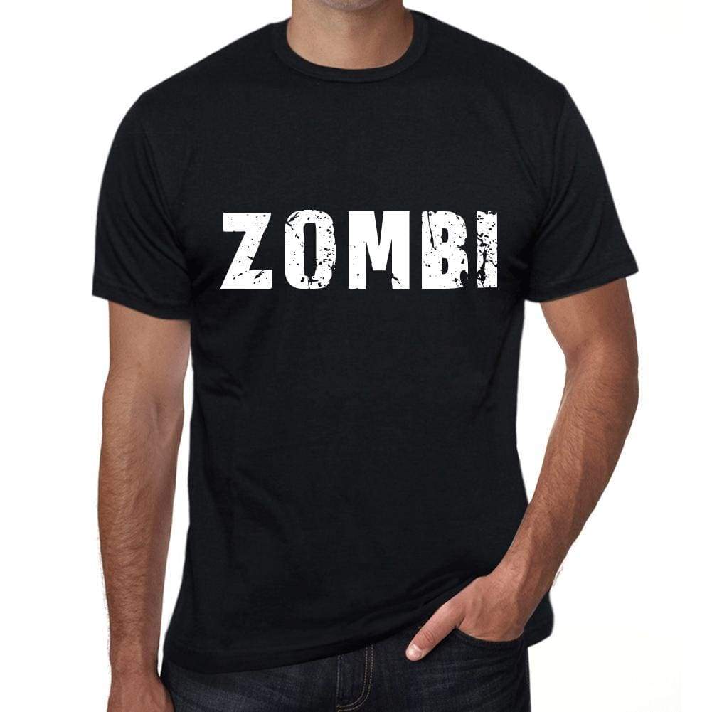 Zombi Mens Retro T Shirt Black Birthday Gift 00553 - Black / Xs - Casual